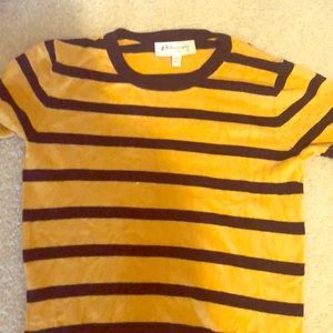 Yellow And Black Striped Tee